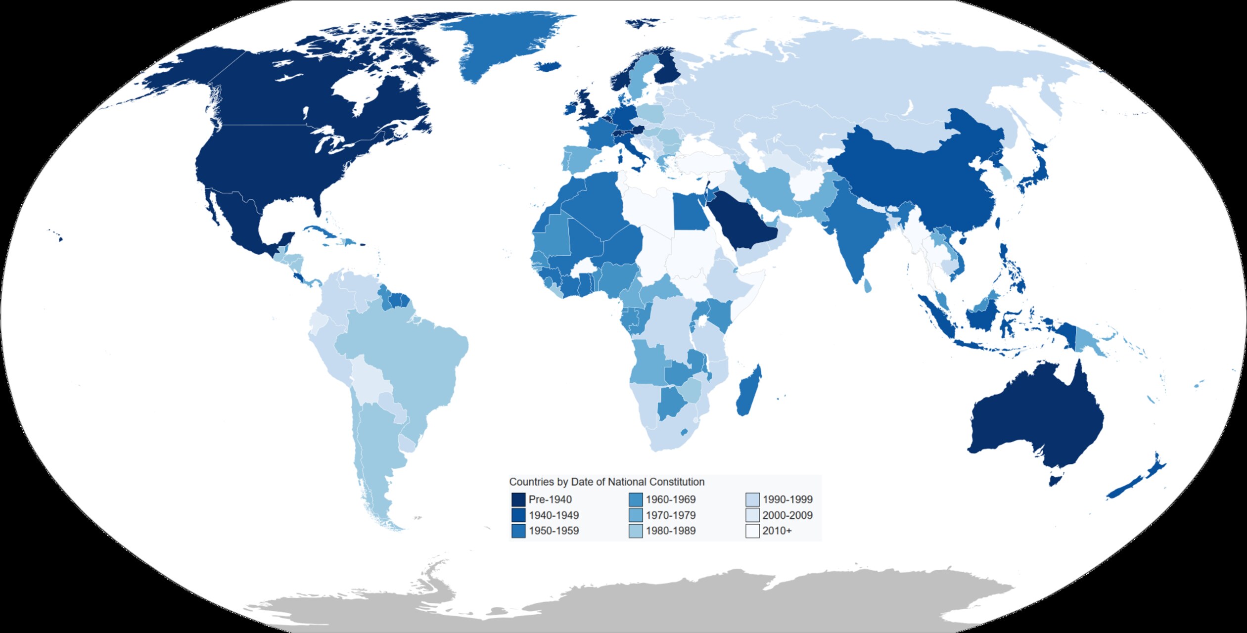 Attese sull'AI: la data di fondazione dei vari Paesi del mondo