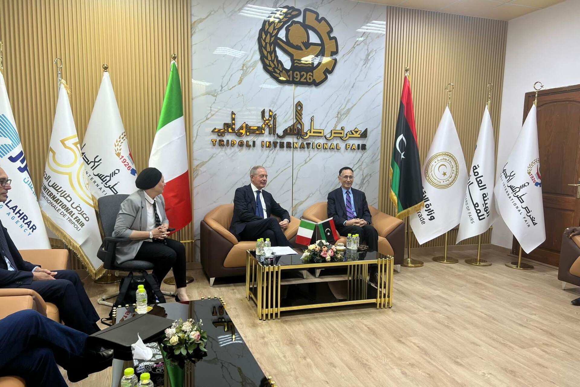 Italia e Libia: il Ministro delle Imprese e del Made in Italy della Repubblica Italiana, Adolfo Urso, e il Presidente della Camera di Commercio Italo-Libica, Anwar Boustta