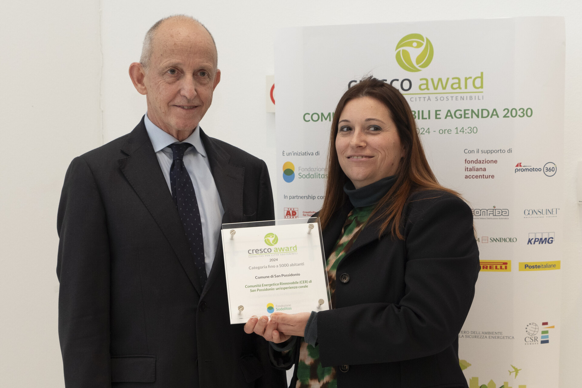 Sodalitas: nel 2024 il Cresco Award anche al Comune di San Possidonio (Modena)