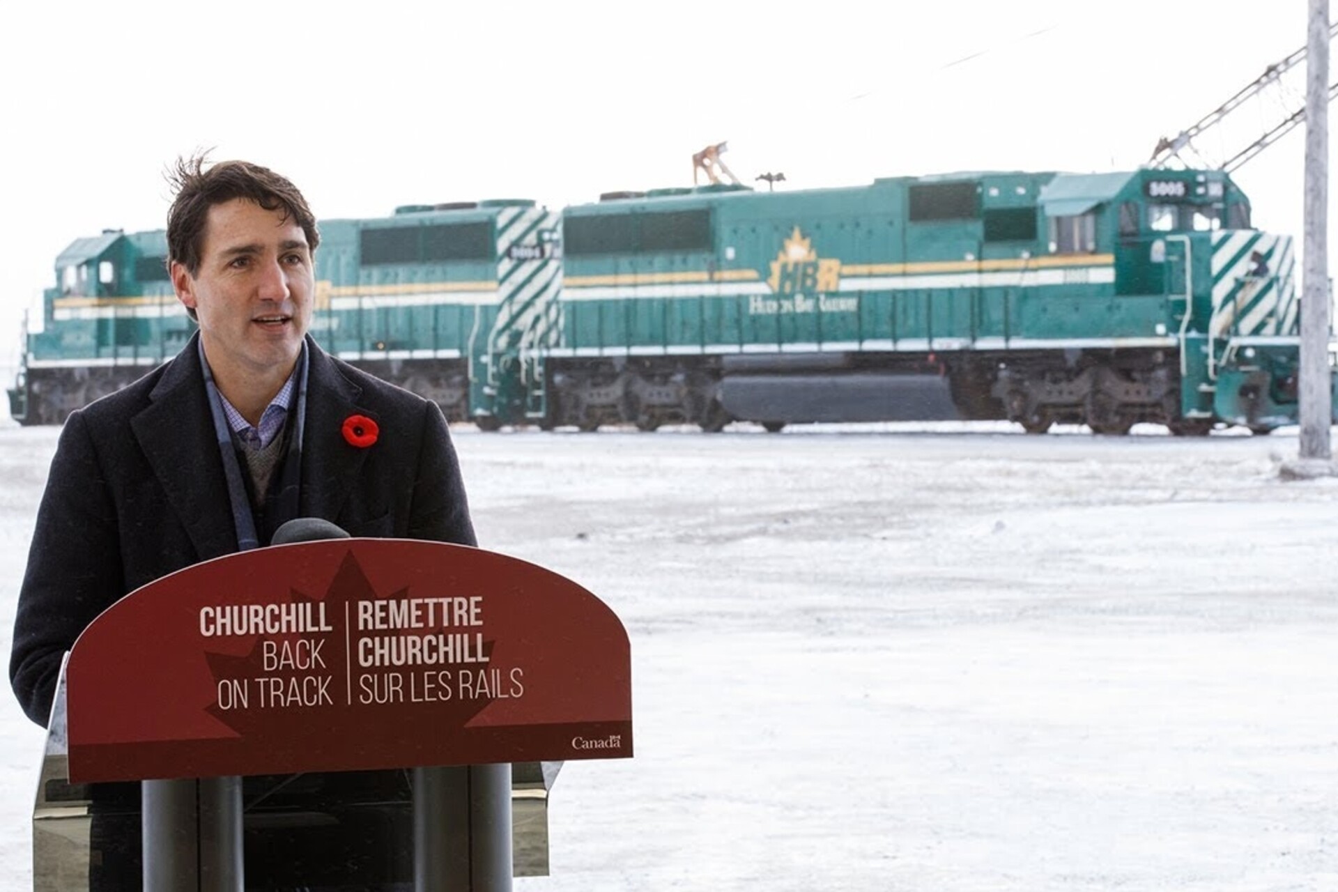 Baia di Hudson: Justin Trudeau, Primo Ministro del Canada,
