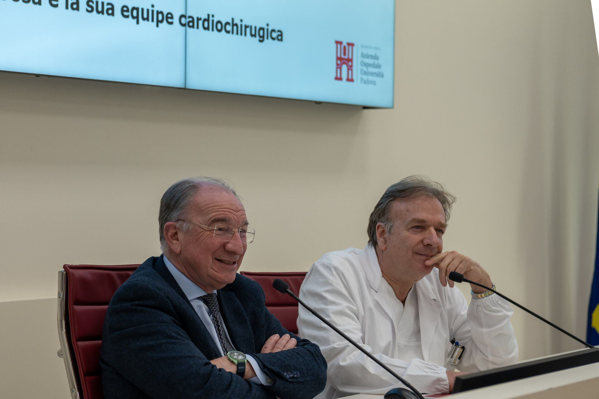 Trapianto a cuore battente: Giuseppe Dal Ben e Gino Gerosa dell'Azienda Ospedale Università di Padova,