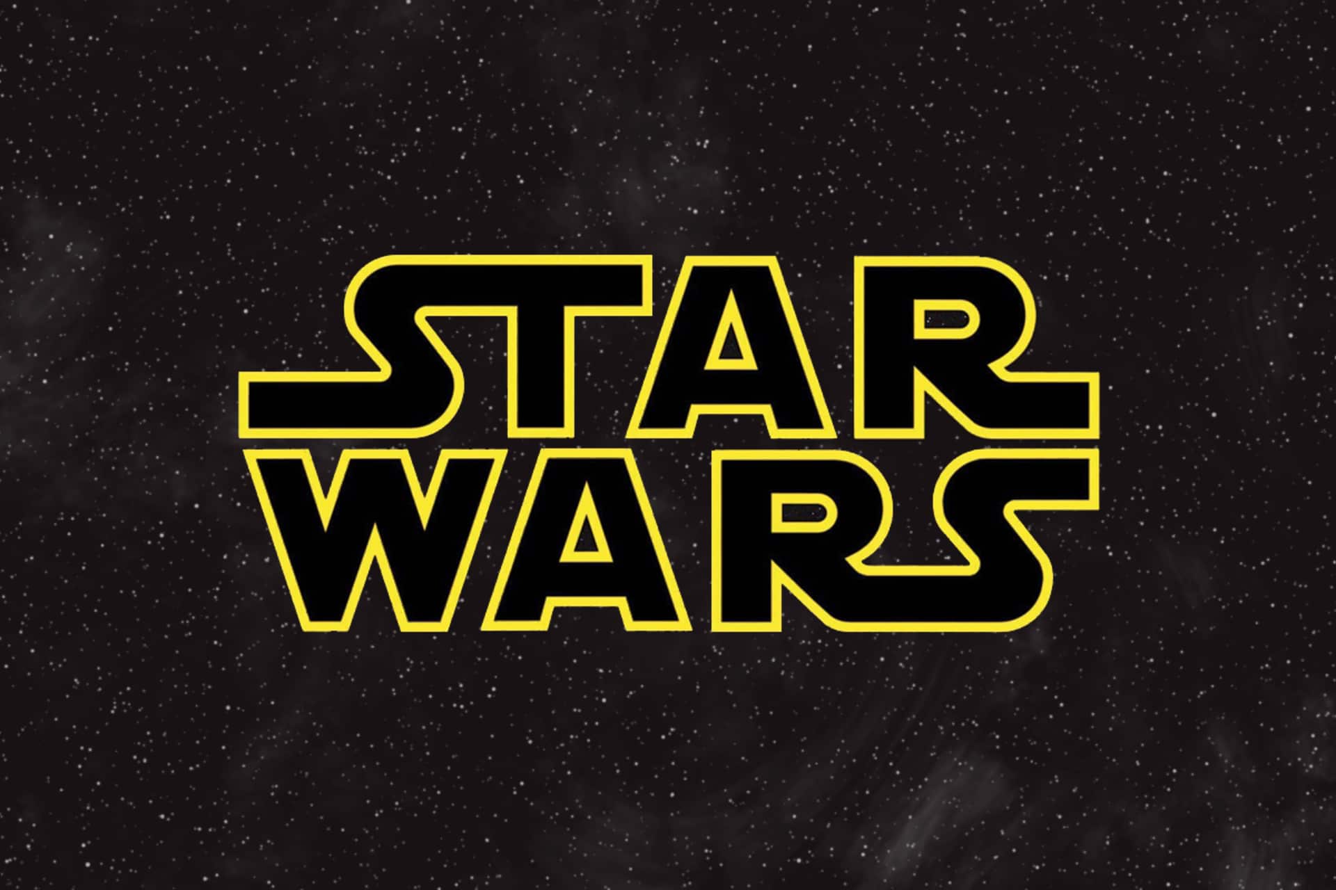 Il logo di Star Wars che compare nei titoli di testa dei film