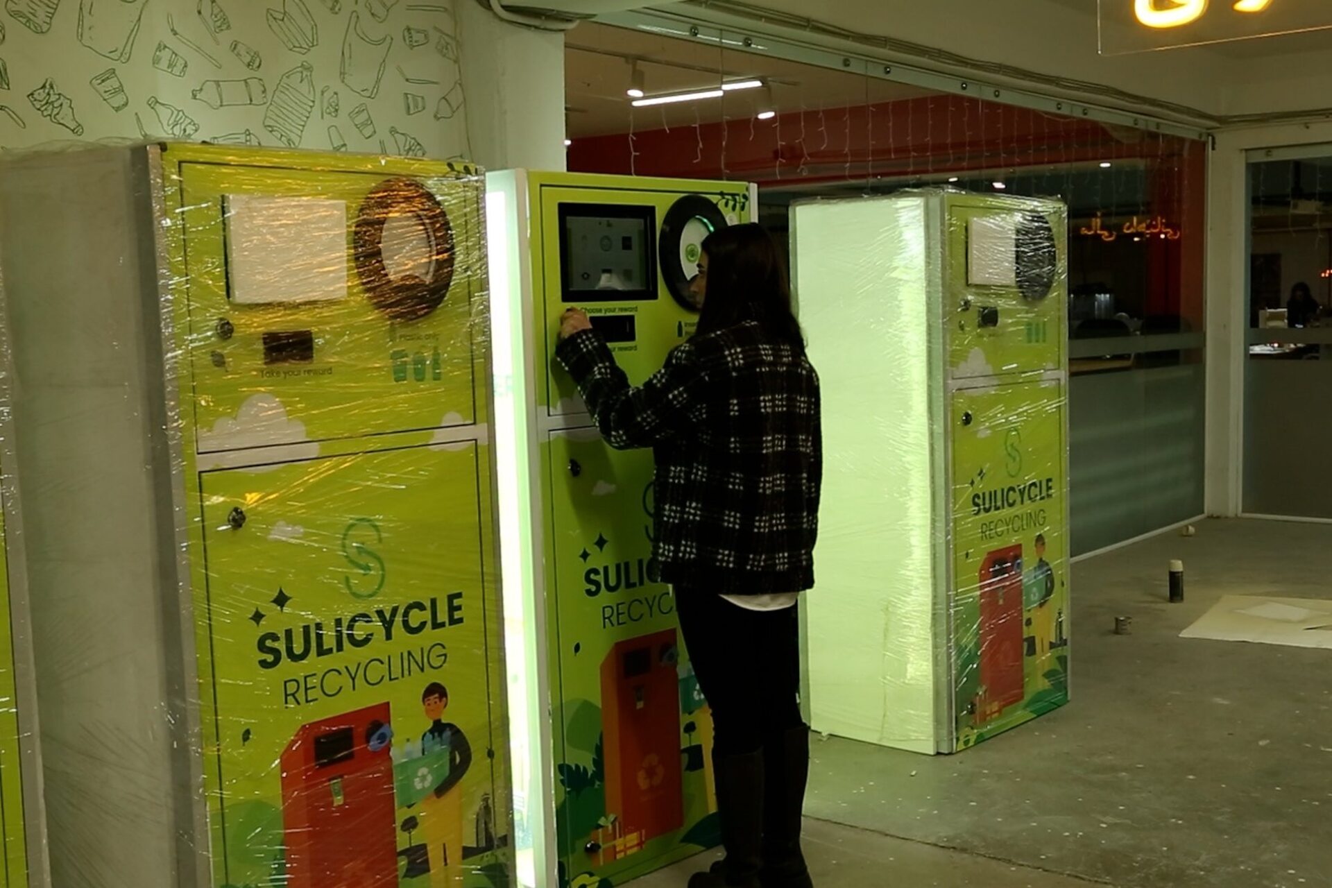 Suli Innovation House: i distributori automatici al contrario di SuliCycl a Sulaymaniyah