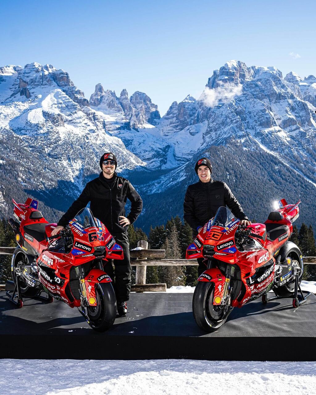 GELLIFY e Ducati: Francesco Bagnaia e Marc Márquez sulle Ducati Desmosedici GP 2025