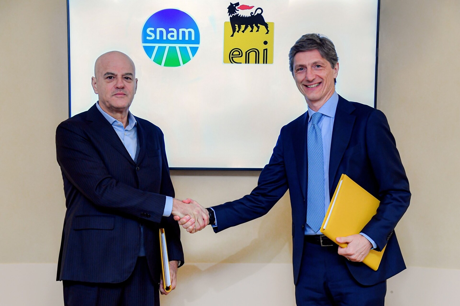 Ravenna CCS: l'accordo fra Claudio Descalzi, AD di ENI, e Stefano Venier, AD di Snam in Romagna