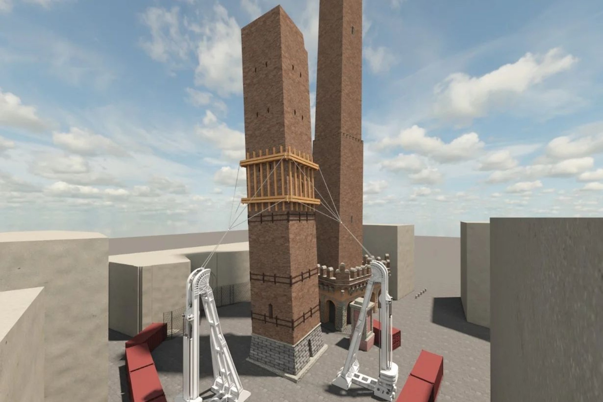 Garisenda: da CINECA e NVIDIA un gemello digitale per salvare la celebre torre di Bologna