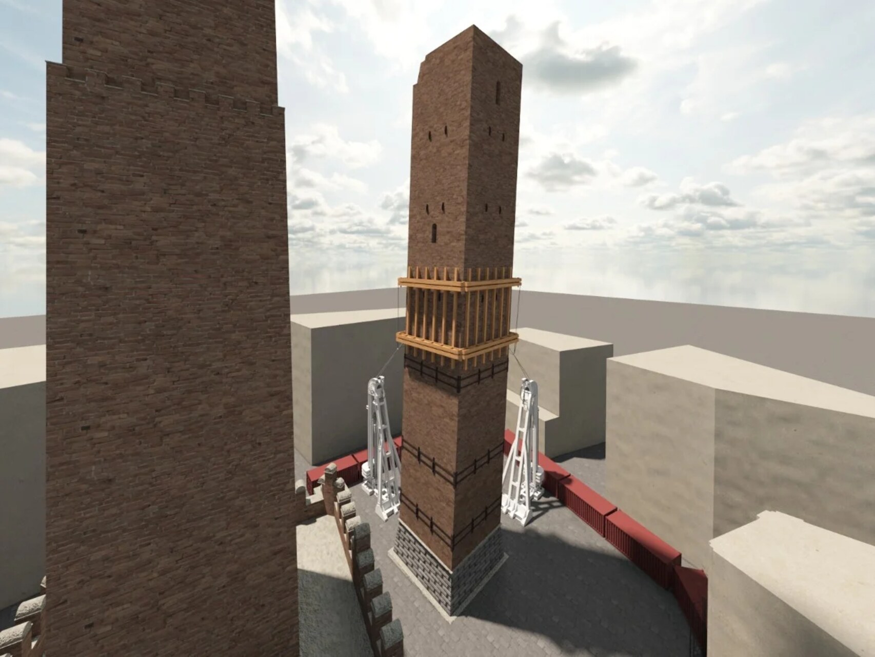 Garisenda: da CINECA e NVIDIA un gemello digitale per salvare la celebre torre di Bologna