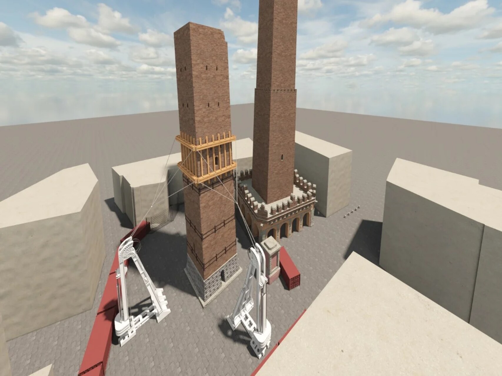 Garisenda: da CINECA e NVIDIA un gemello digitale per salvare la celebre torre di Bologna