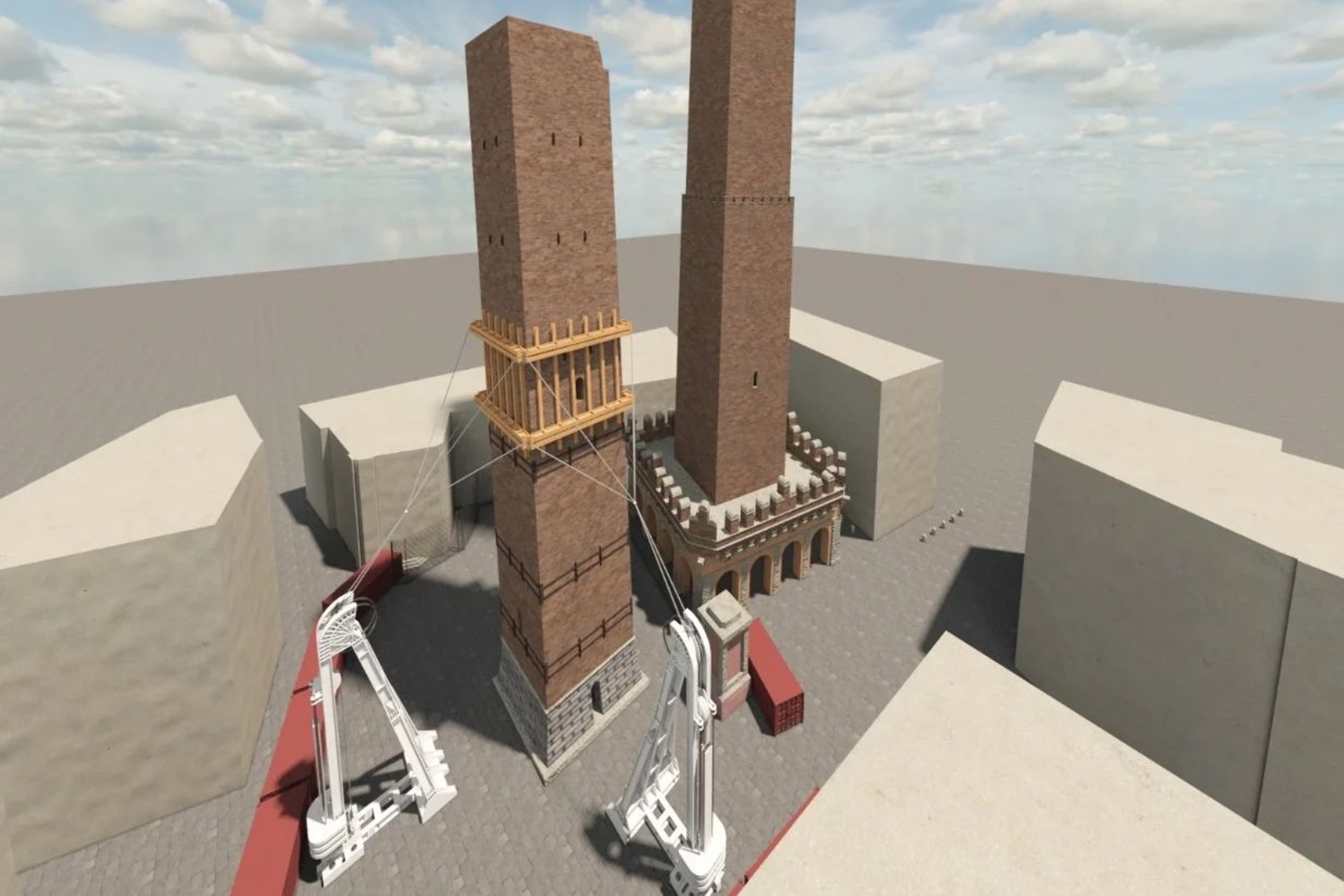 Garisenda: da CINECA e NVIDIA un gemello digitale per salvare la celebre torre di Bologna