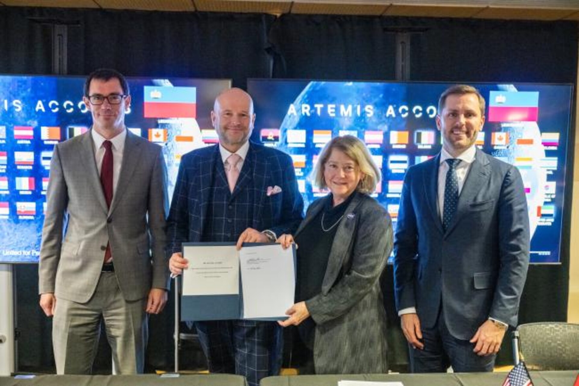 Liechtenstein Space Act: la firma degli Accordi Artemis presso la sede della NASA a Washington