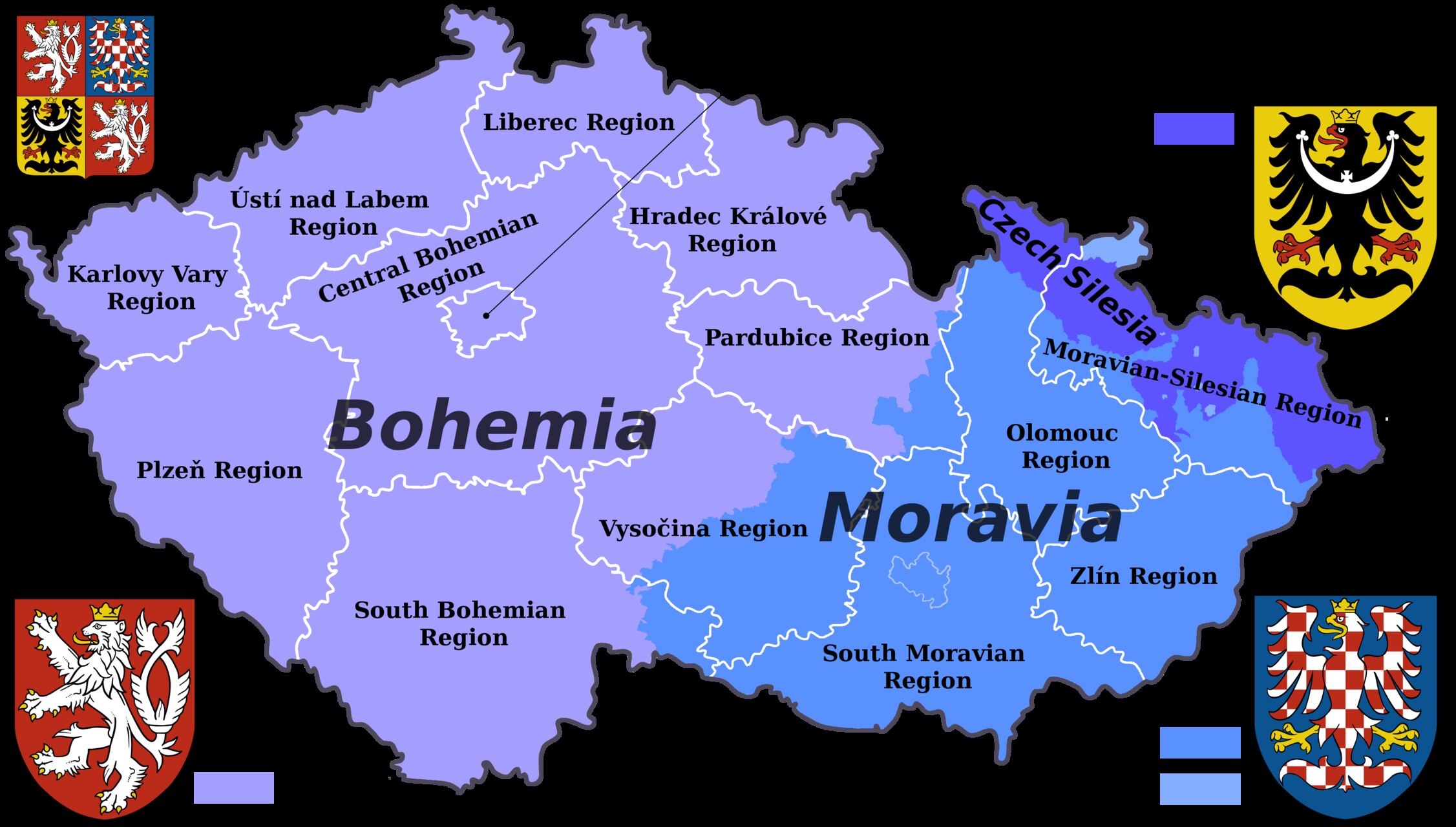 Repubblica Ceca: Boemia e Moravia sono le due principali regioni storiche