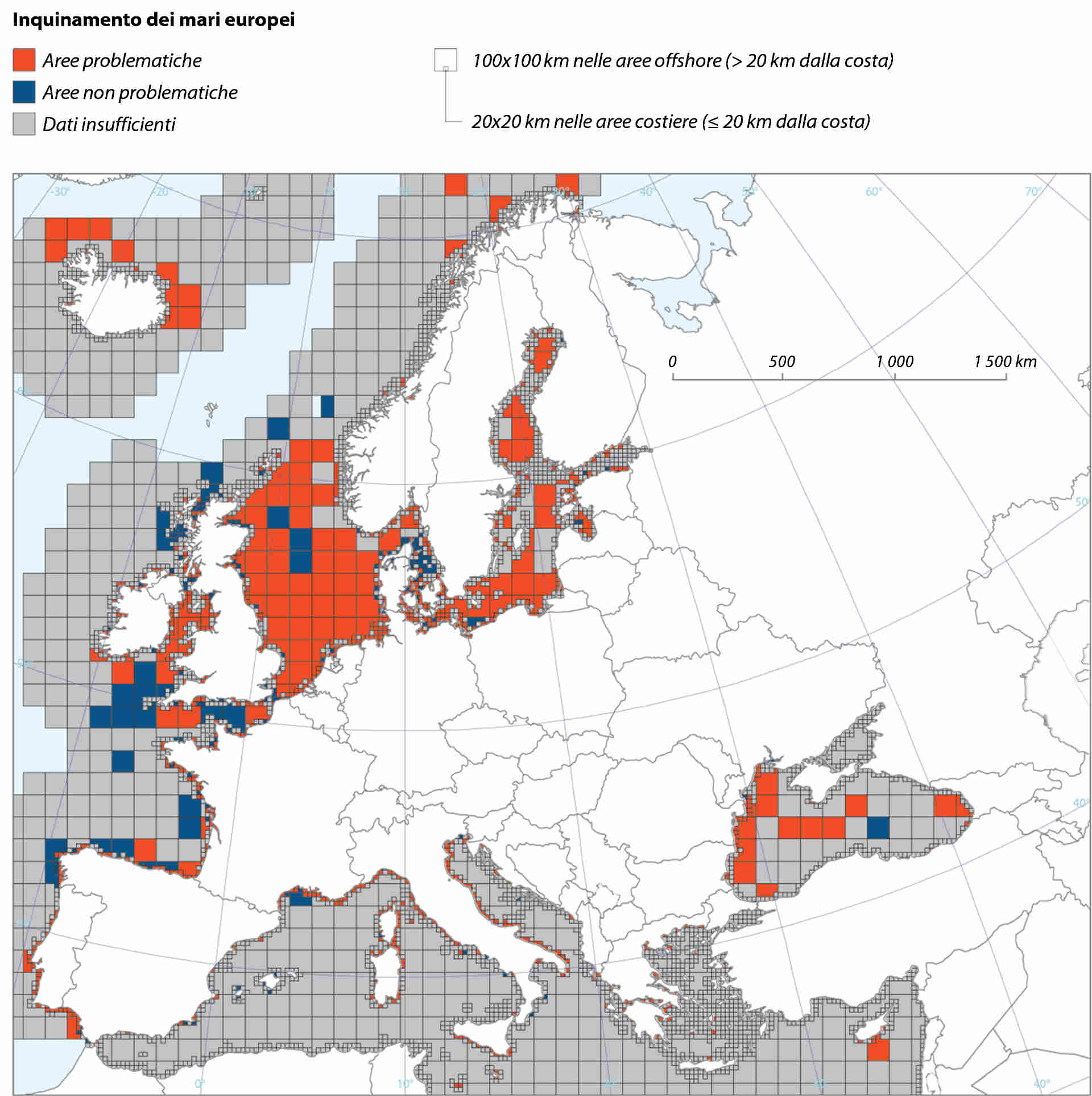 La mappa della contaminazione dei mari europei