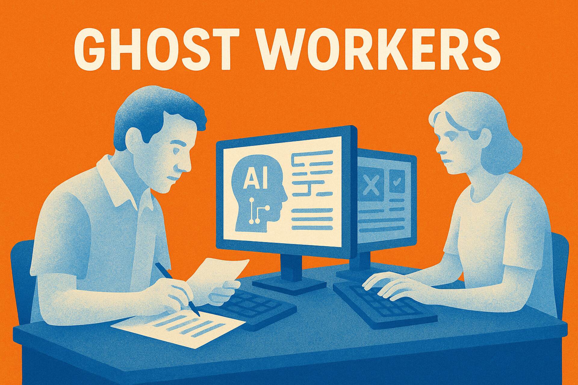 Lavoro umano: svolgono compiti brevi e isolati, senza sapere per quale scopo: sono i ghost workers dell’era digitale, invisibili ma cruciali per l’AI