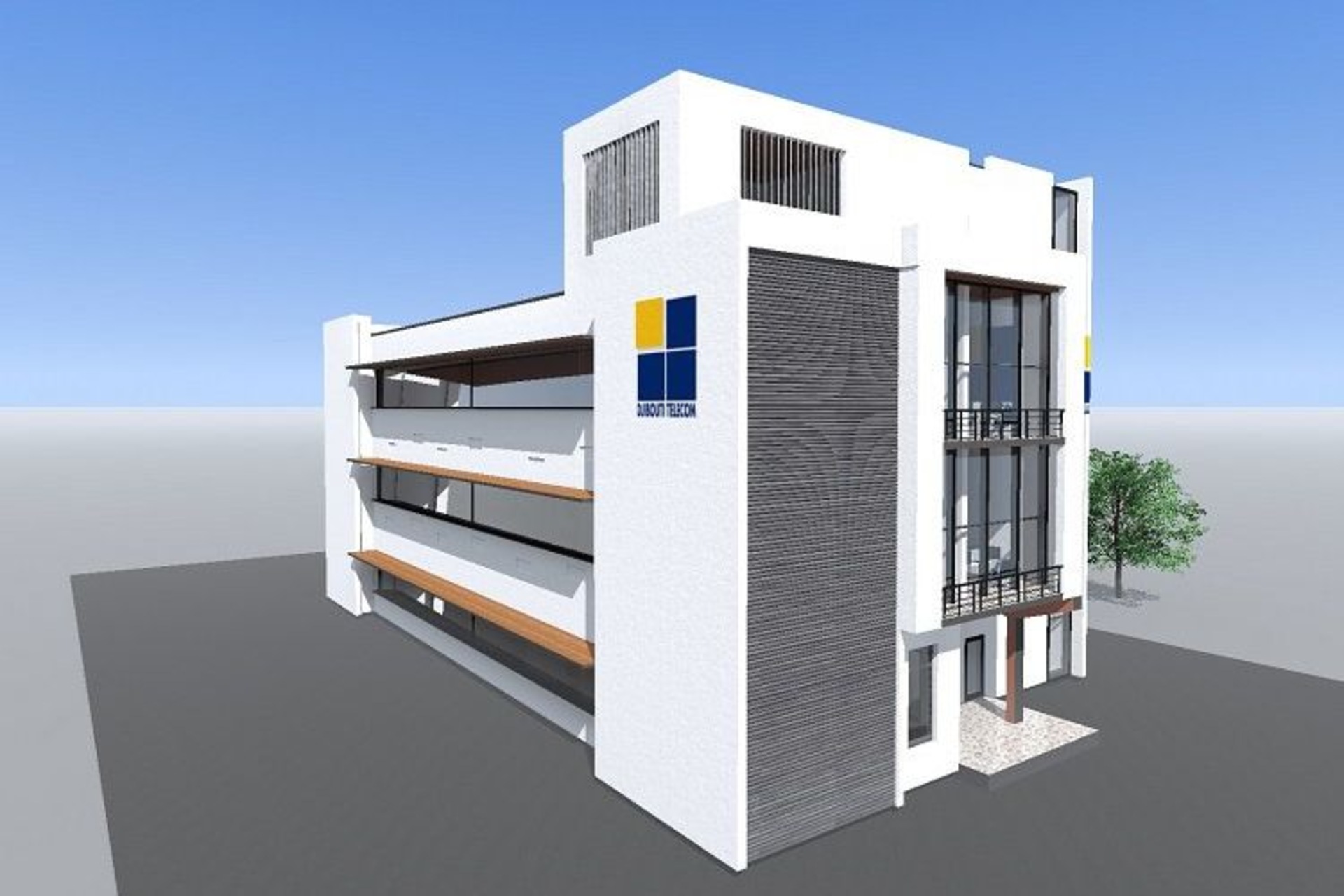 Gibuti: il rendering del Data Center