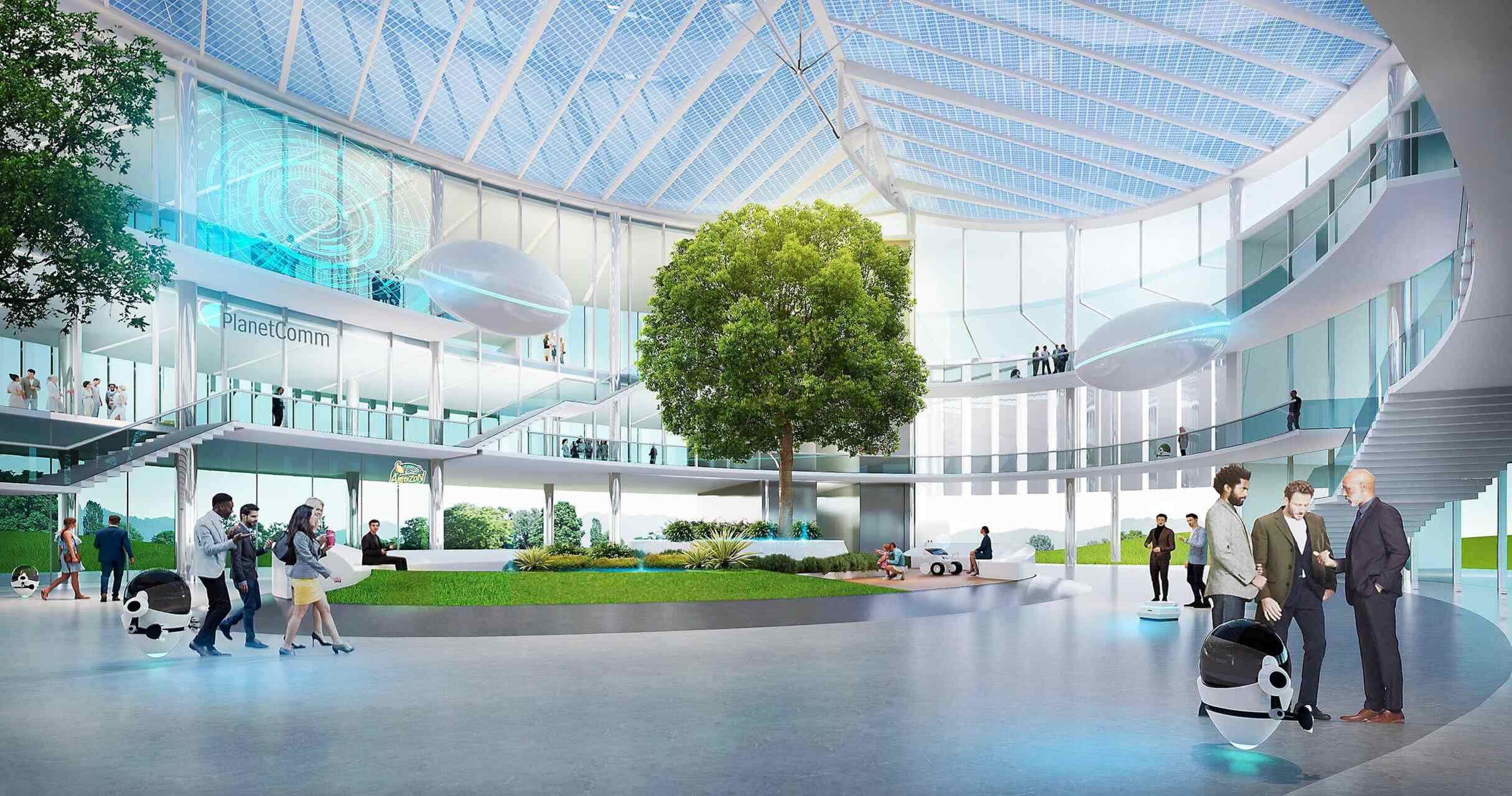 Thailandia: la lobby interna del Silicon Tech Park