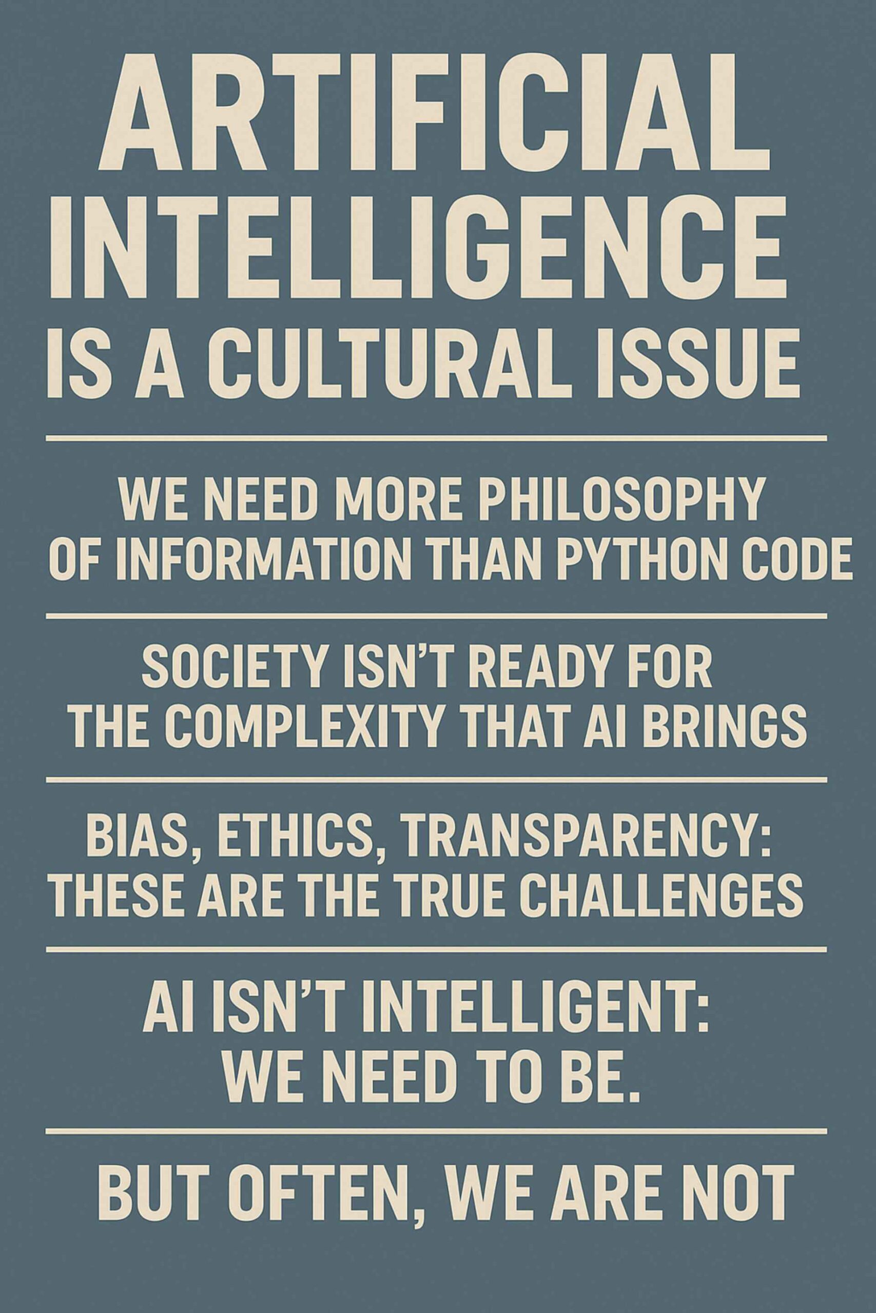 Una questione culturale prima che tecnologica