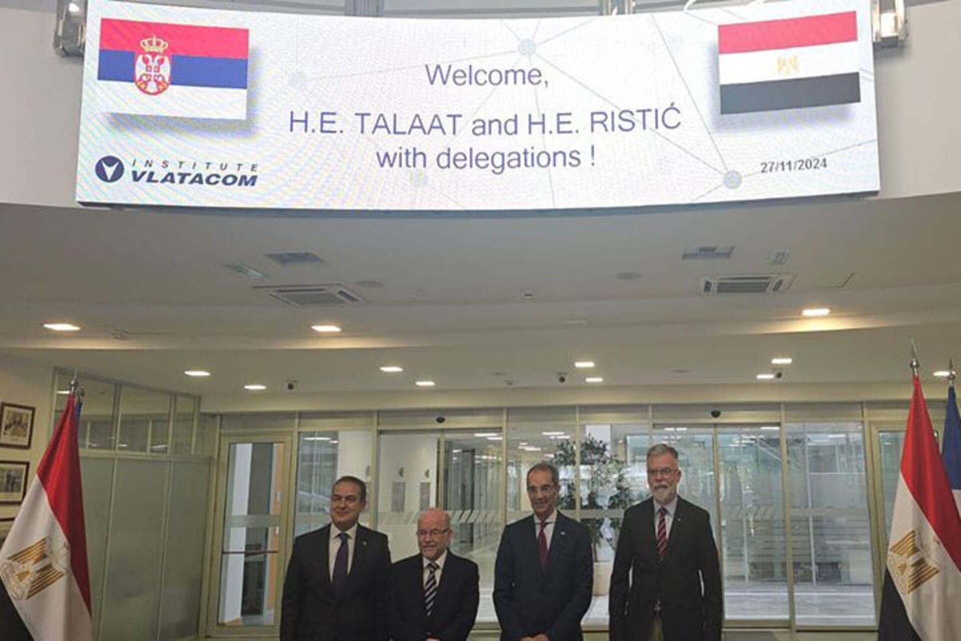 Egitto e Serbia: Amr Talaat e Dejan Ristić durante la visita ufficiale del Ministro del Paese africano a Belgrado, Novi Sad e Kragujevac