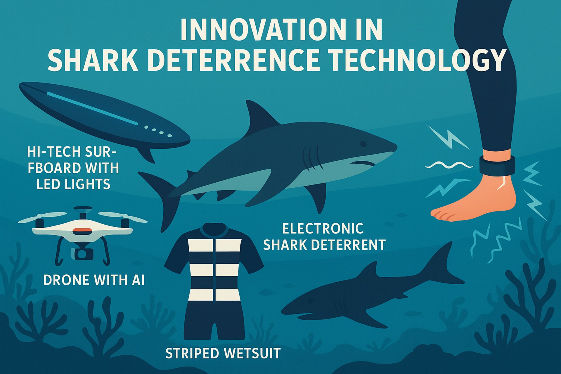Squali: tecnologie innovative stanno rivoluzionando la sicurezza marina