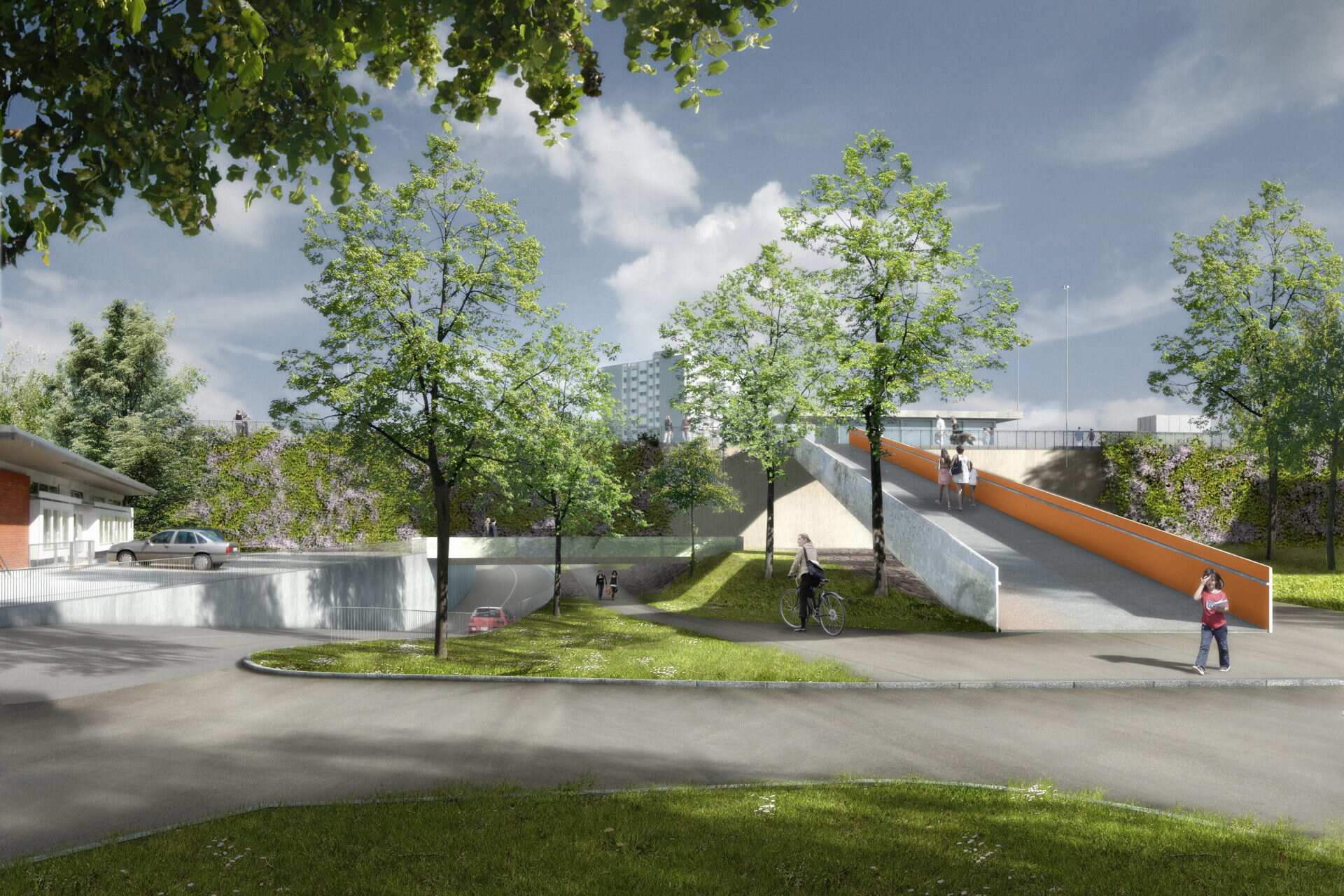 L’Überlandpark di Zurigo è un parco urbano costruito sopra un’autostrada interrata. Un esempio virtuoso di rigenerazione urbana e sostenibilità ambientale, trasforma il traffico in verde, favorendo la mobilità dolce e migliorando la qualità della vita nel quartiere Schwamendingen