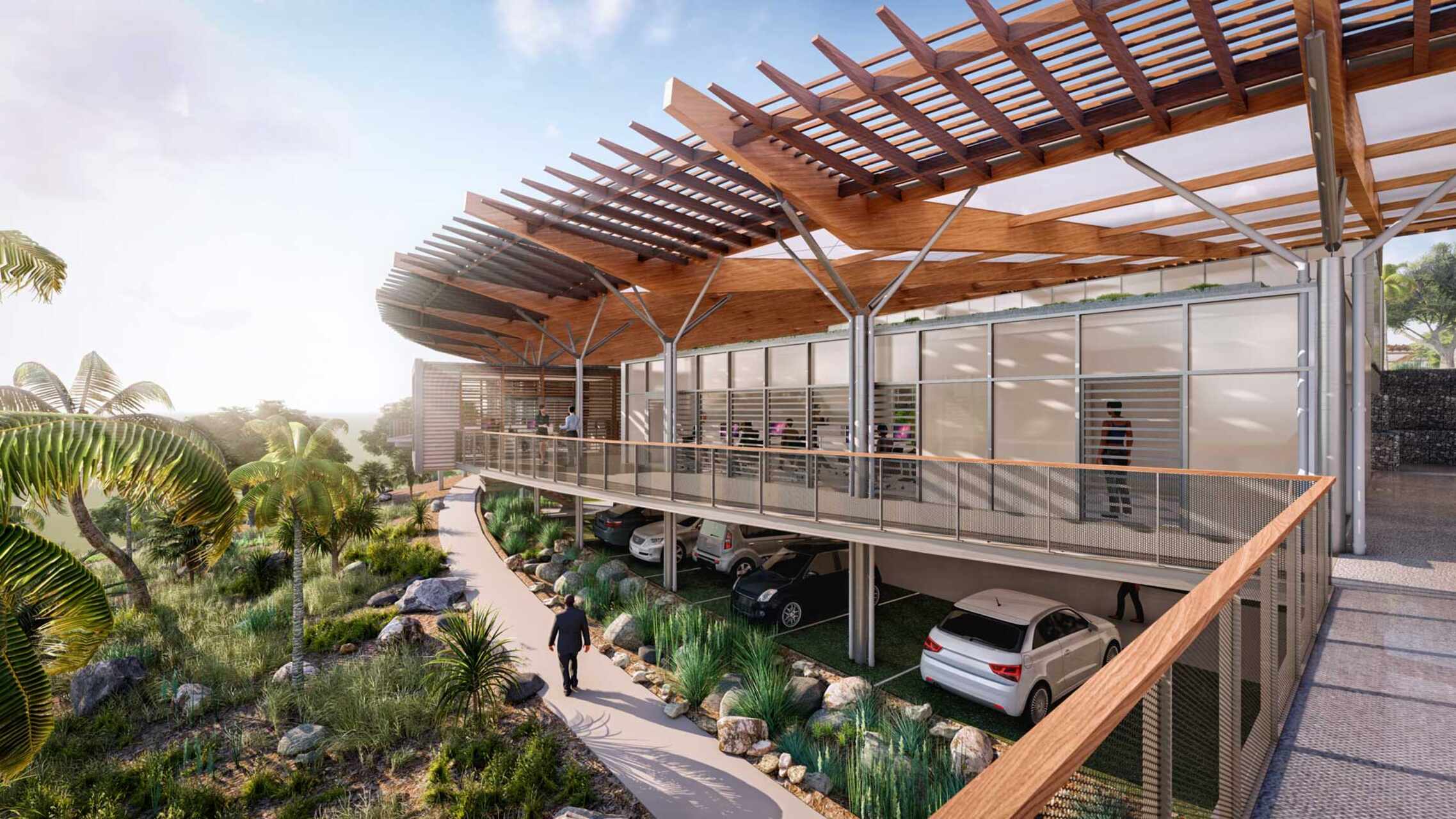 Mayotte: sede del nuovo Technopole di Dembéni, un ecosistema dedicato all’innovazione digitale, alla biologia marina e alla valorizzazione delle filiere locali, costruito con architettura bioclimatica e cofinanziato da Unione Europea e Francia