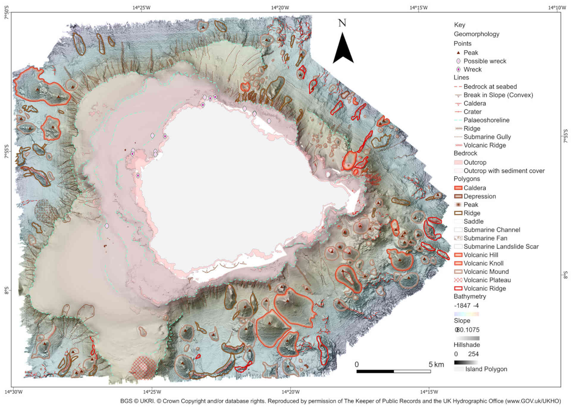 La prima mappa dei fondali dell'Isola di Ascensione