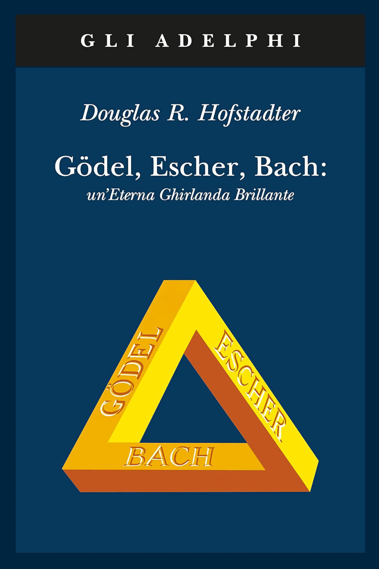 La copertina del libro Goedel Escher Bach