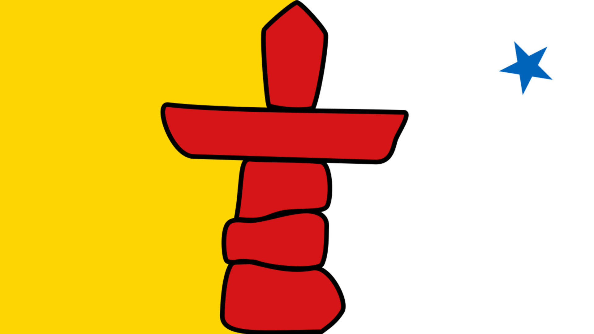Bandiera del Nunavut, simbolo delle notizie dal territorio canadese su Innovando News