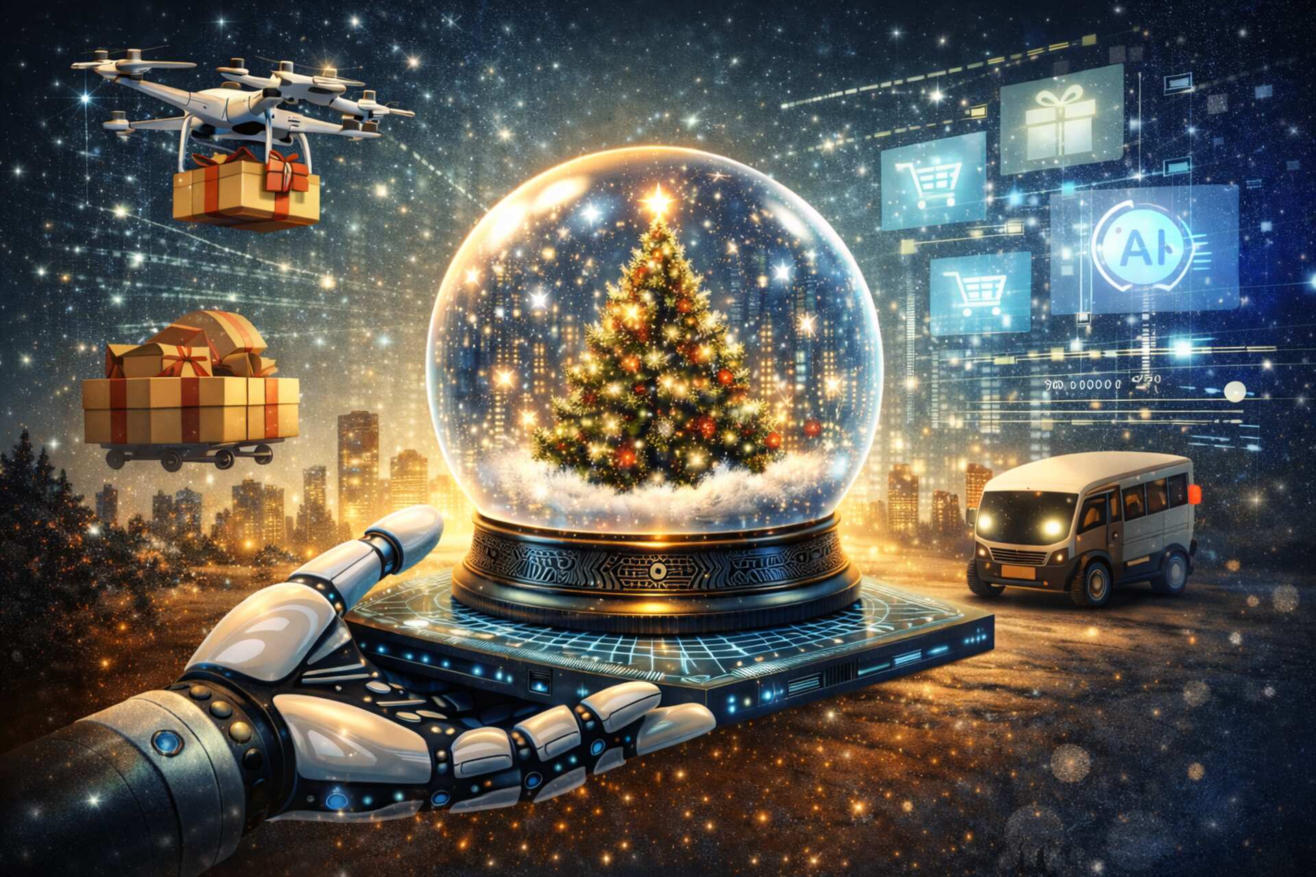 Natale e innovazione: sintesi grafica di un processo culturale che attraversa secoli, integrando rituali, immagini e tecnologie per rendere il Natale riconoscibile, replicabile e condiviso su scala globale