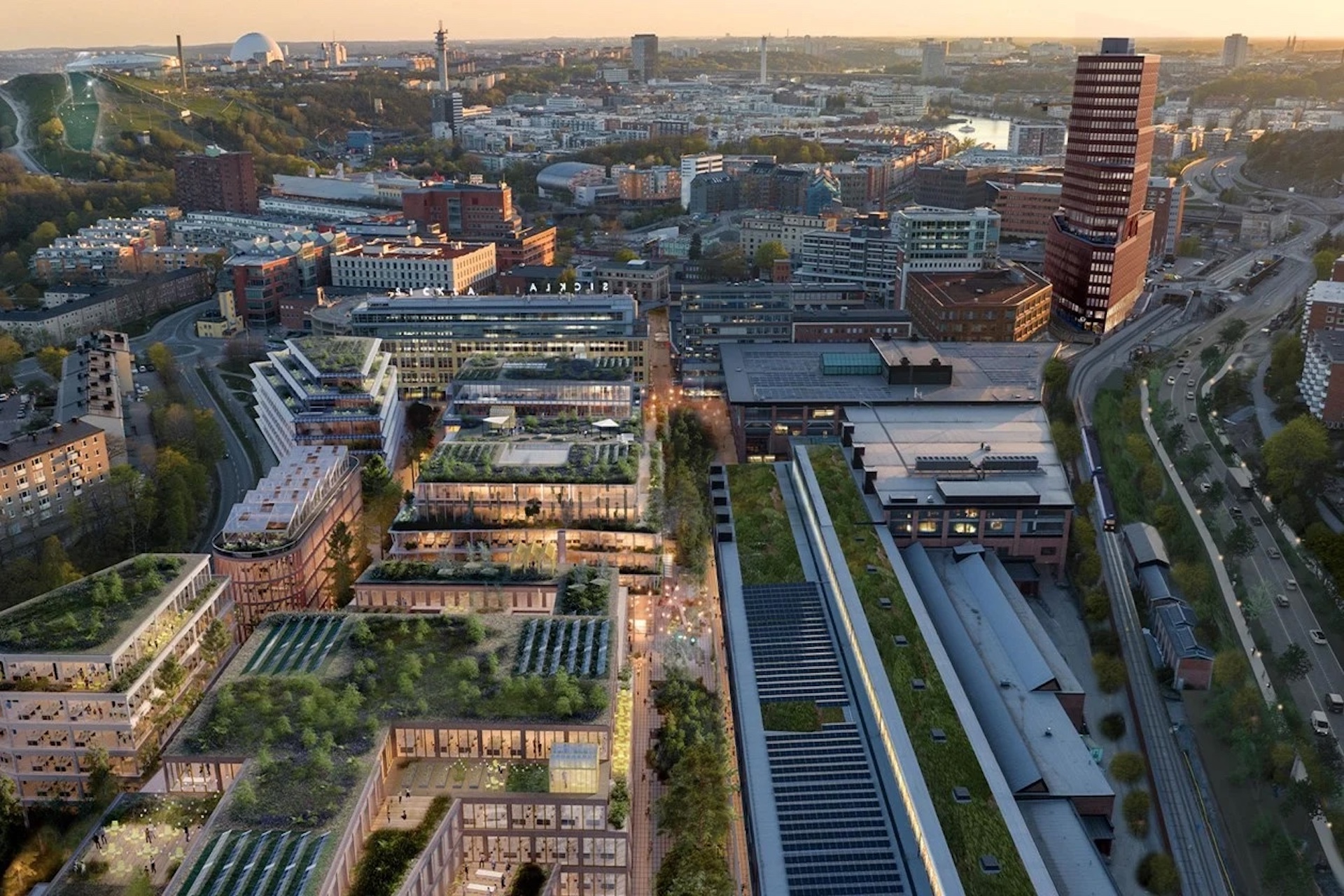 Stockholm Wood City, la capitale svedese del legno hi-tech