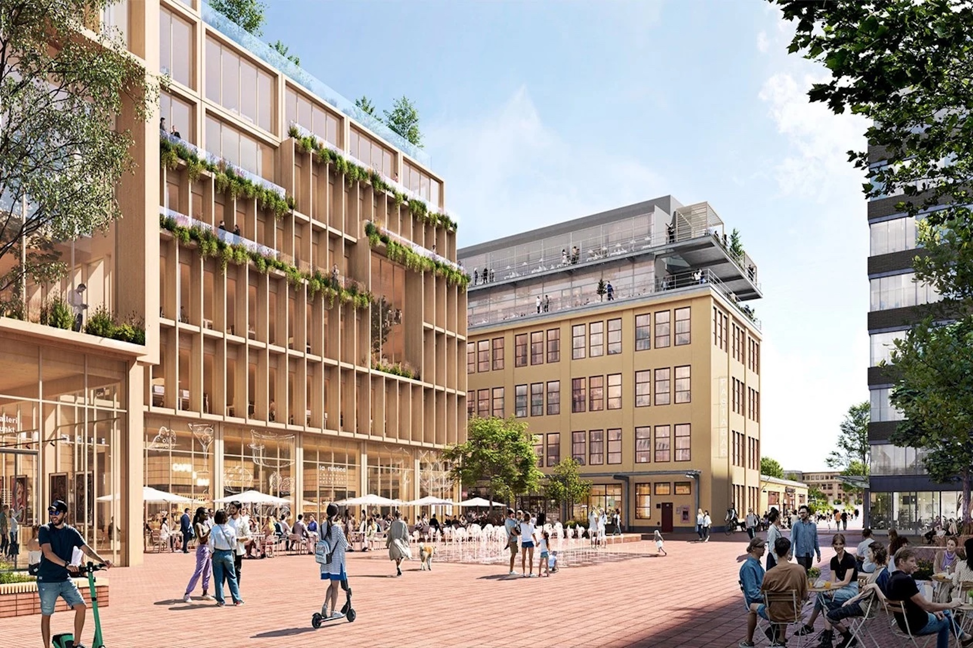 Stockholm Wood City, la capitale svedese del legno hi-tech