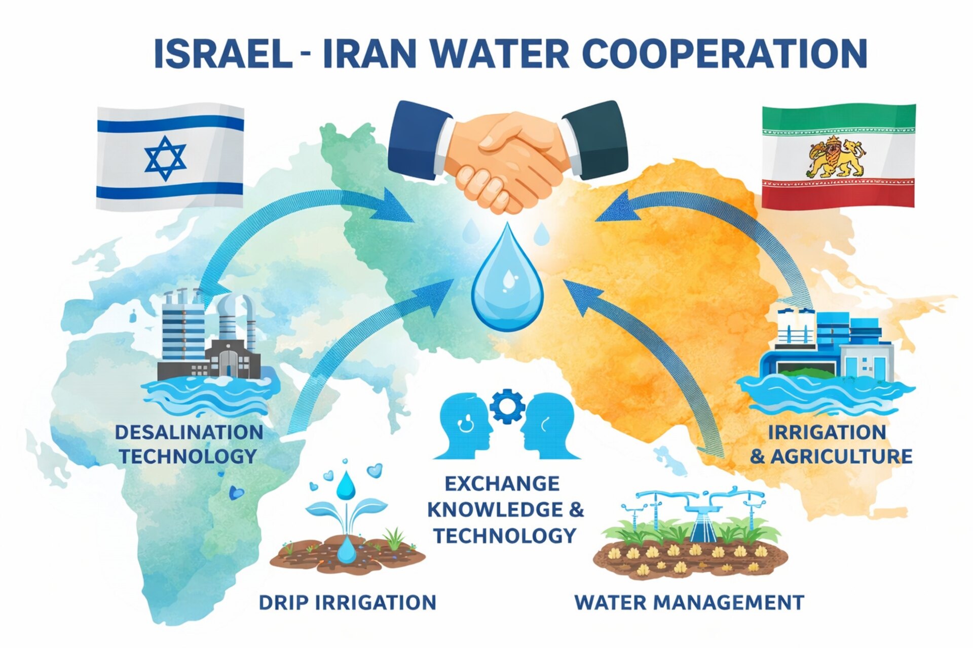 La guerra e l’acqua: crisi idrica strutturale in Iran tra dighe al minimo storico, falde in deficit e subsidenza urbana, con il confronto tecnologico israeliano come possibile riferimento post-bellico