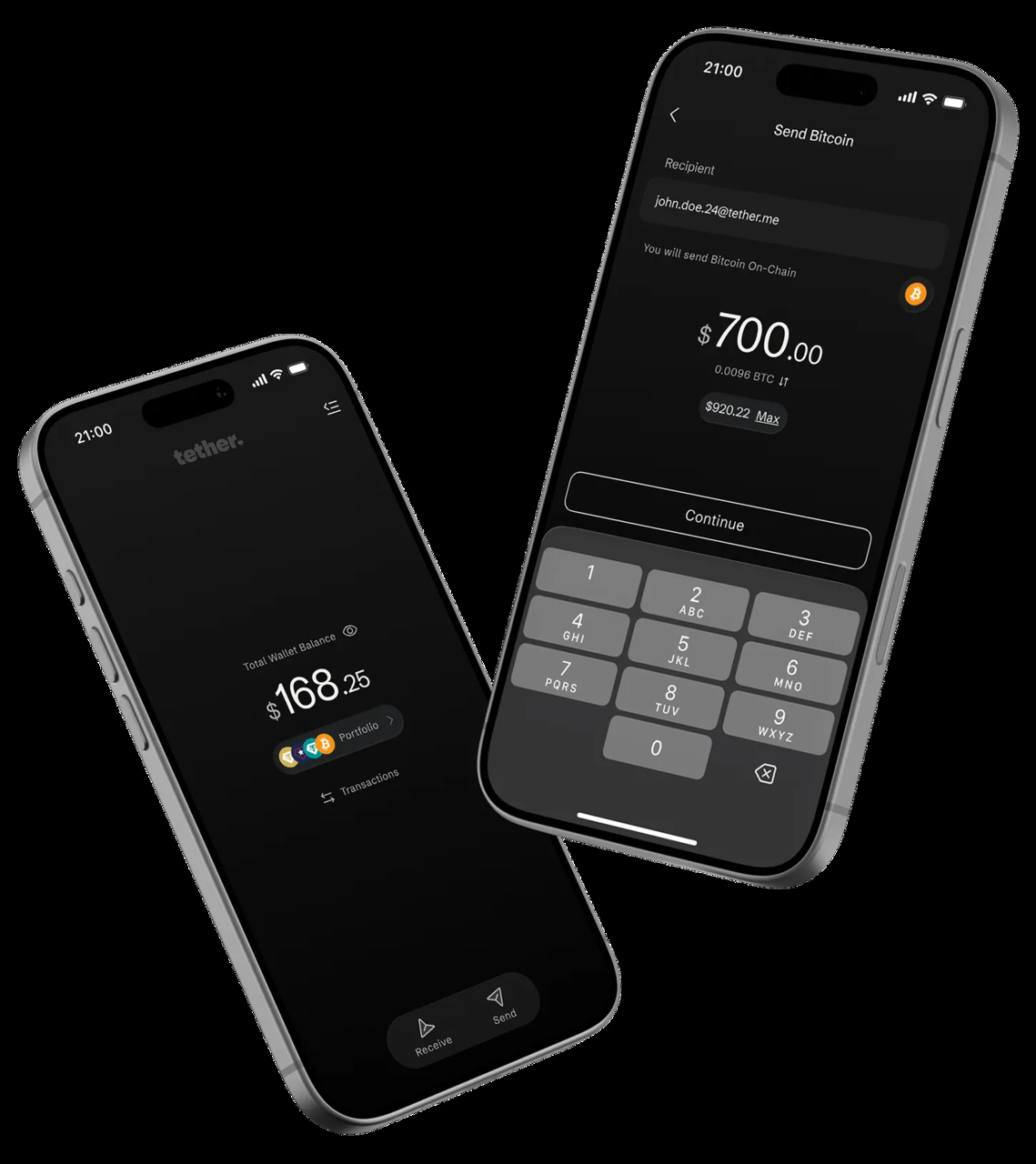 Tether Wallet: immagine promozionale del portafoglio self-custodial di Tether, pensato per usare dollari digitali, Bitcoin e oro con strumenti mobili, identità leggibili e gestione semplice dei fondi