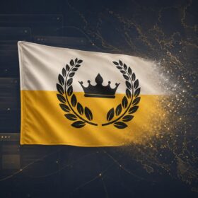 Enclava: visualizzazione del caso politico di una micronazione nata online, priva di riconoscimento internazionale e legata alle ambiguità dei confini europei