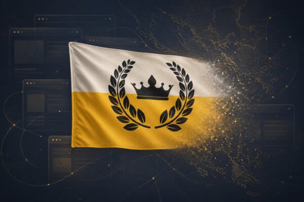 Enclava: visualizzazione del caso politico di una micronazione nata online, priva di riconoscimento internazionale e legata alle ambiguità dei confini europei