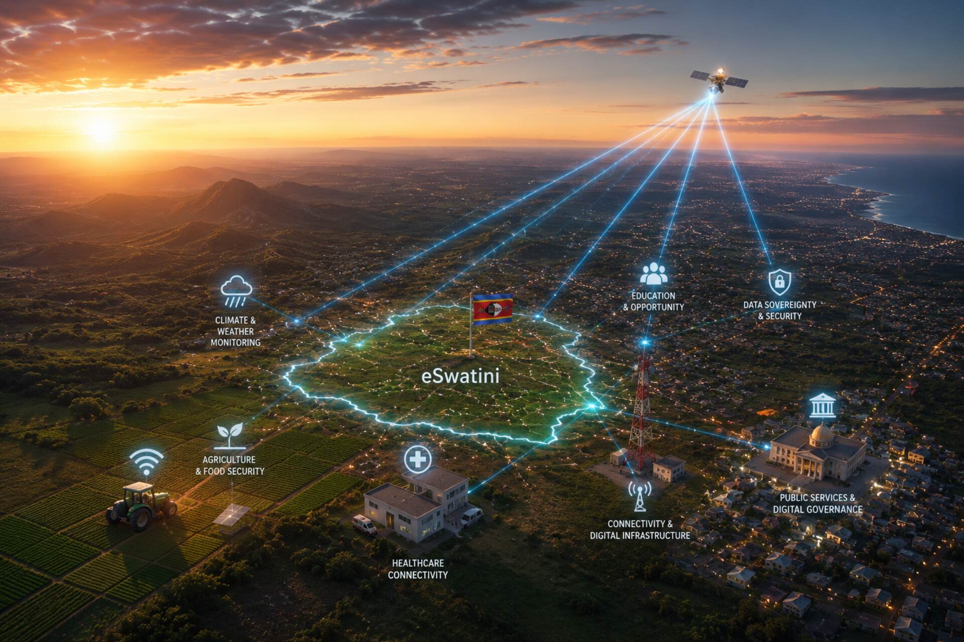 eSwatini: lo spazio diventa una leva per trasformazione digitale, sovranità dei dati, formazione STEM, connettività rurale e applicazioni concrete per territorio e comunità