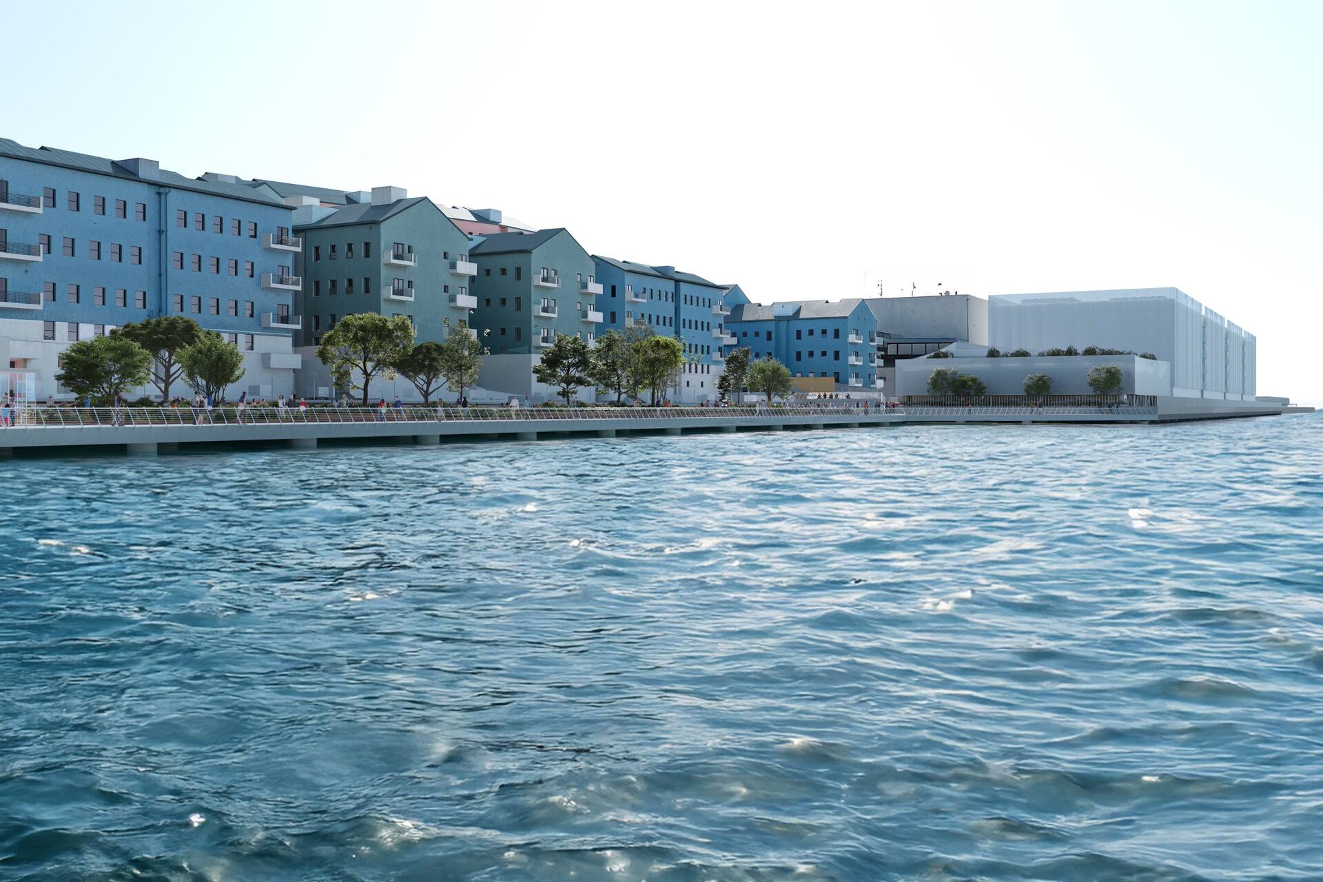 Gibilterra: veduta del porto e del fronte urbano affacciato sulla baia, area scelta per un nuovo polo tecnologico legato ai data centre, tra infrastrutture marittime, spazi pubblici e connessioni verso Europa e Regno Unito