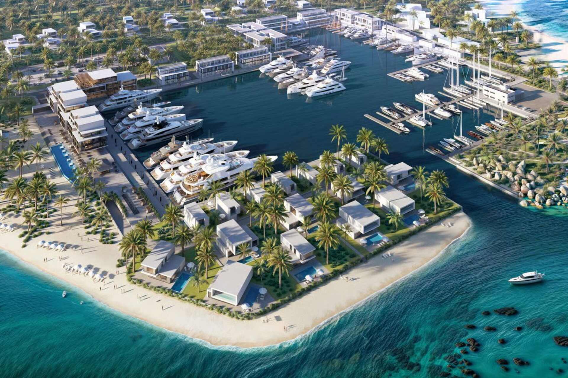 Port Nimara: complesso sul mare ad Anguilla con ormeggi per superyacht, resort, residenze e promenade, progettato come nuova destinazione nautica nel cuore dei Caraibi nord-orientali
