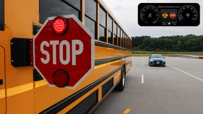 L’auto dialoga con lo scuolabus: la prova evidenzia il ruolo delle comunicazioni a bassa latenza nella prevenzione dei rischi attorno alle fermate frequentate dai bambini
